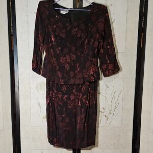 Maggy London Floral Dress and Jacket Set